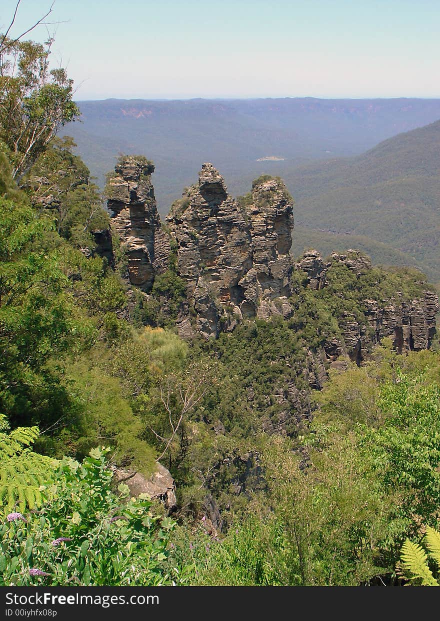 Three Sisters at Katoomba, Blue Mountains, Australia. Three Sisters at Katoomba, Blue Mountains, Australia