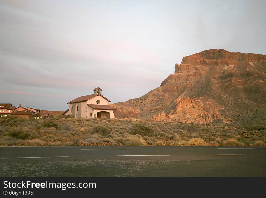 Chapel in desert