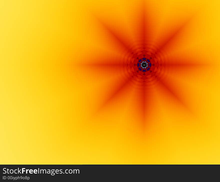 Fractal rendered abstract futuristic background