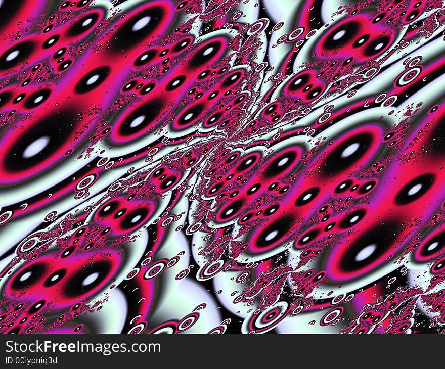 Fractal rendered abstract futuristic background