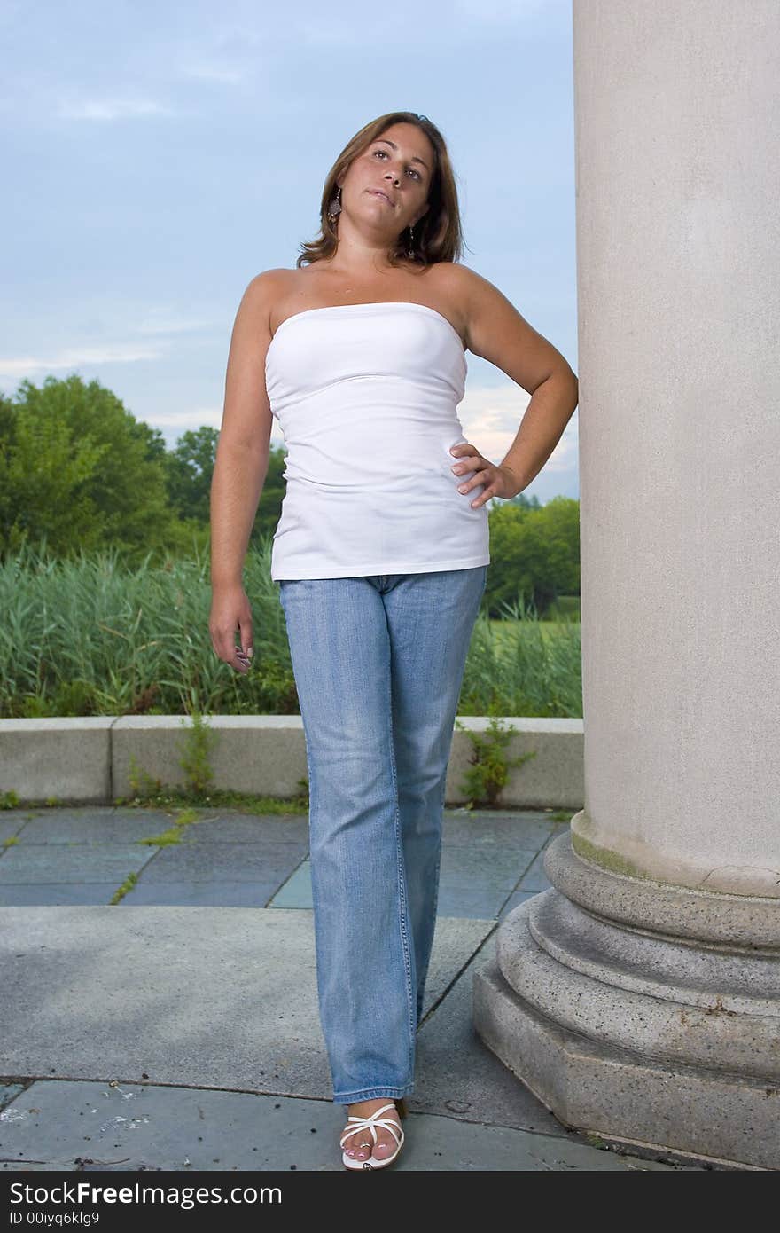 A young lady posing for a portrait