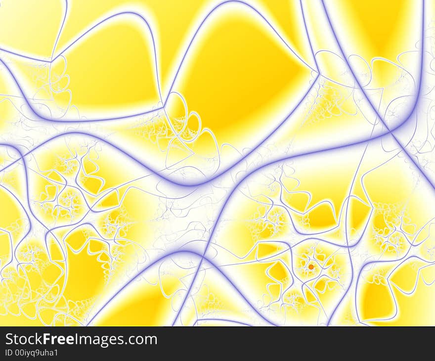 Fractal rendered abstract futuristic background