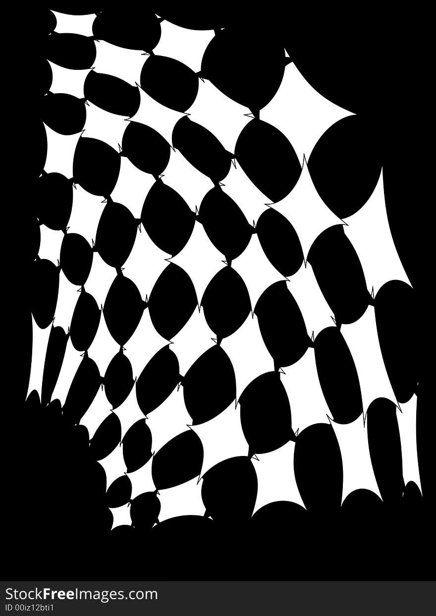 Abstract background black and white optical illusion