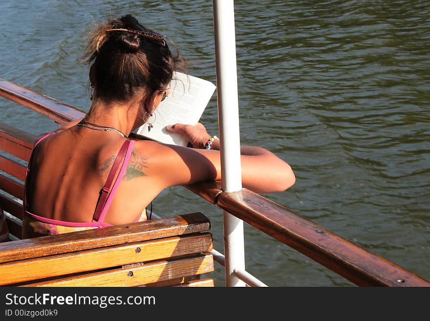 Relaxing Young Woman