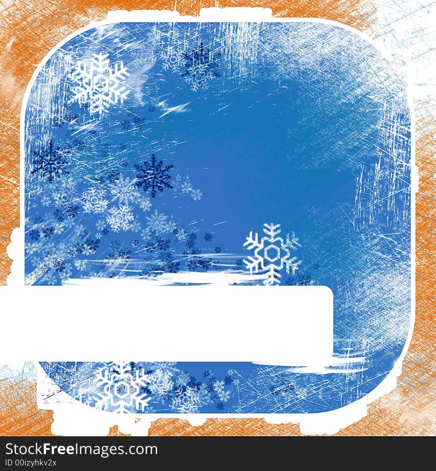 Decorated Christmas invitation card, background