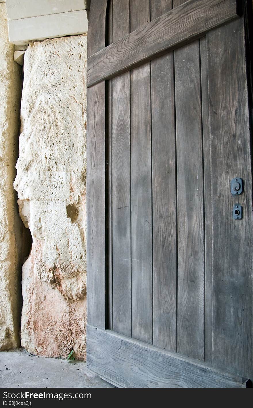 Closed Wooden Door