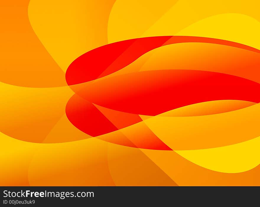 An Abstract Illustration Depicts a Fragmented View of a Sunset. An Abstract Illustration Depicts a Fragmented View of a Sunset.