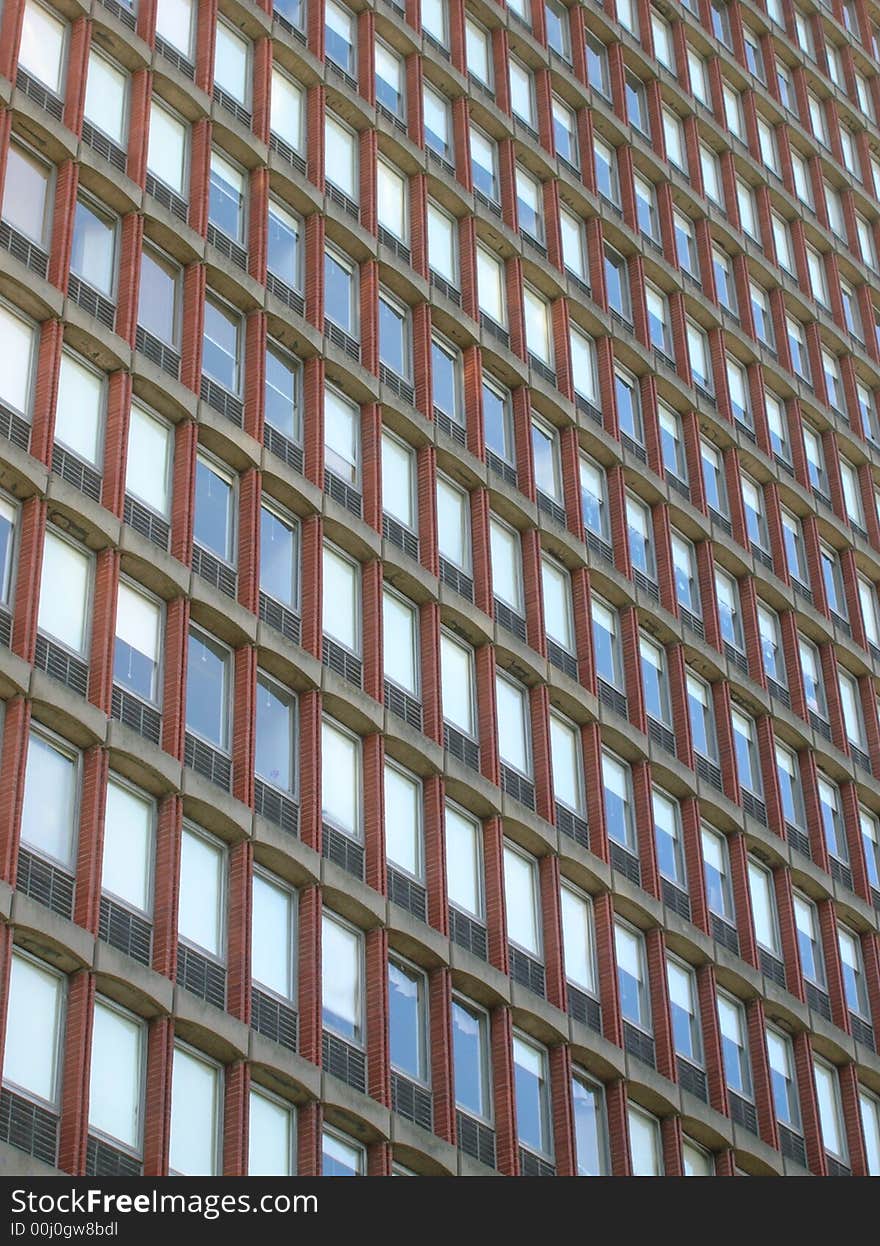 Rows of windows on a generic building.