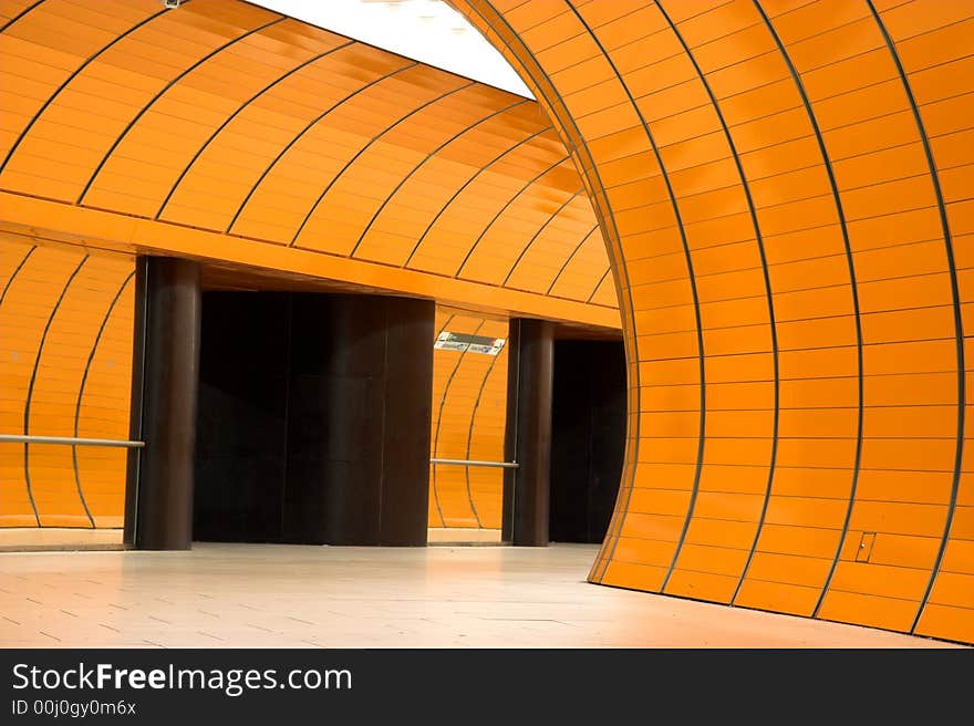 Subway station in Munich, Germany