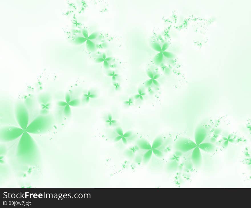 Green flowers on a green background. Green flowers on a green background