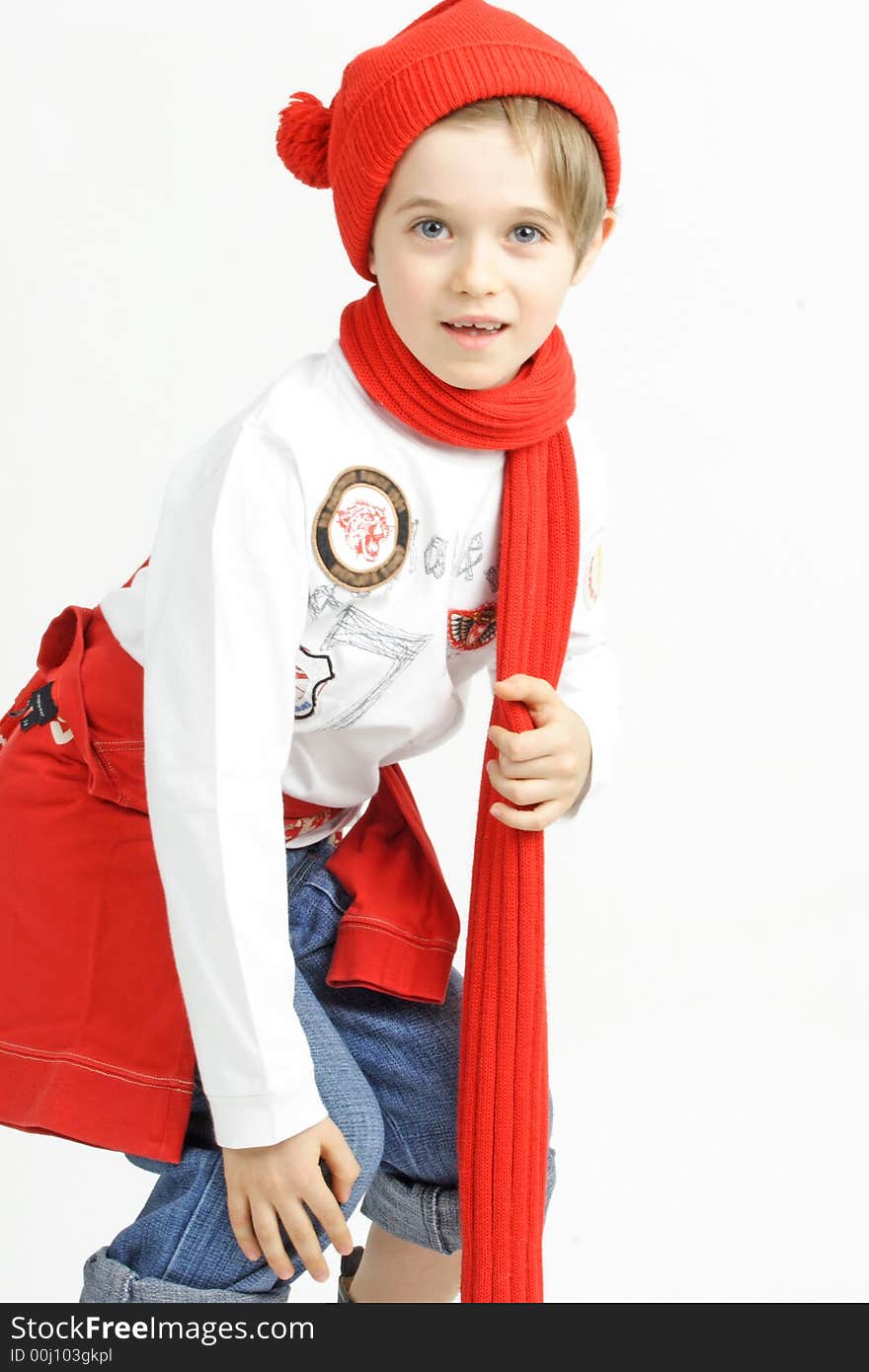 Boy in a red cap