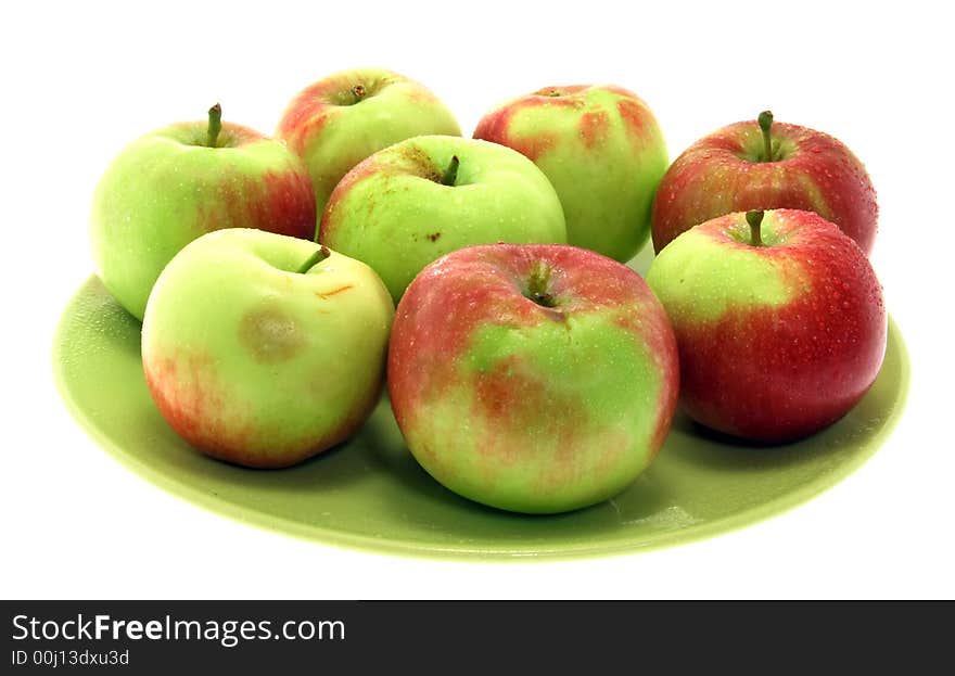 Beautiful apples isolated on white background