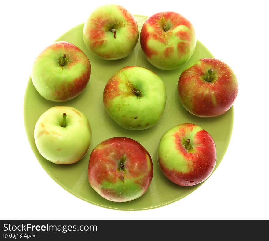 Beautiful apples isolated on white background