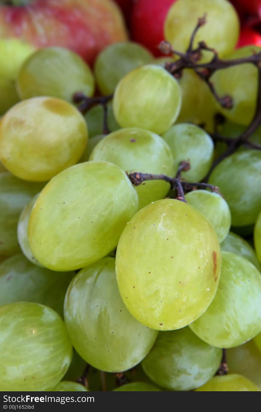 Delicious Green Grapes - macro photo