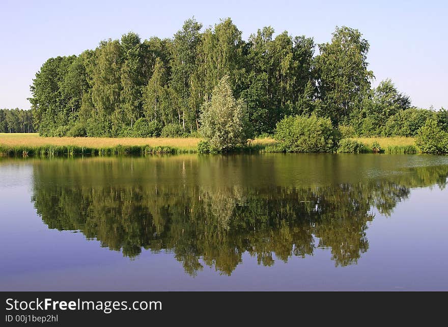 Picturesque spring landscape