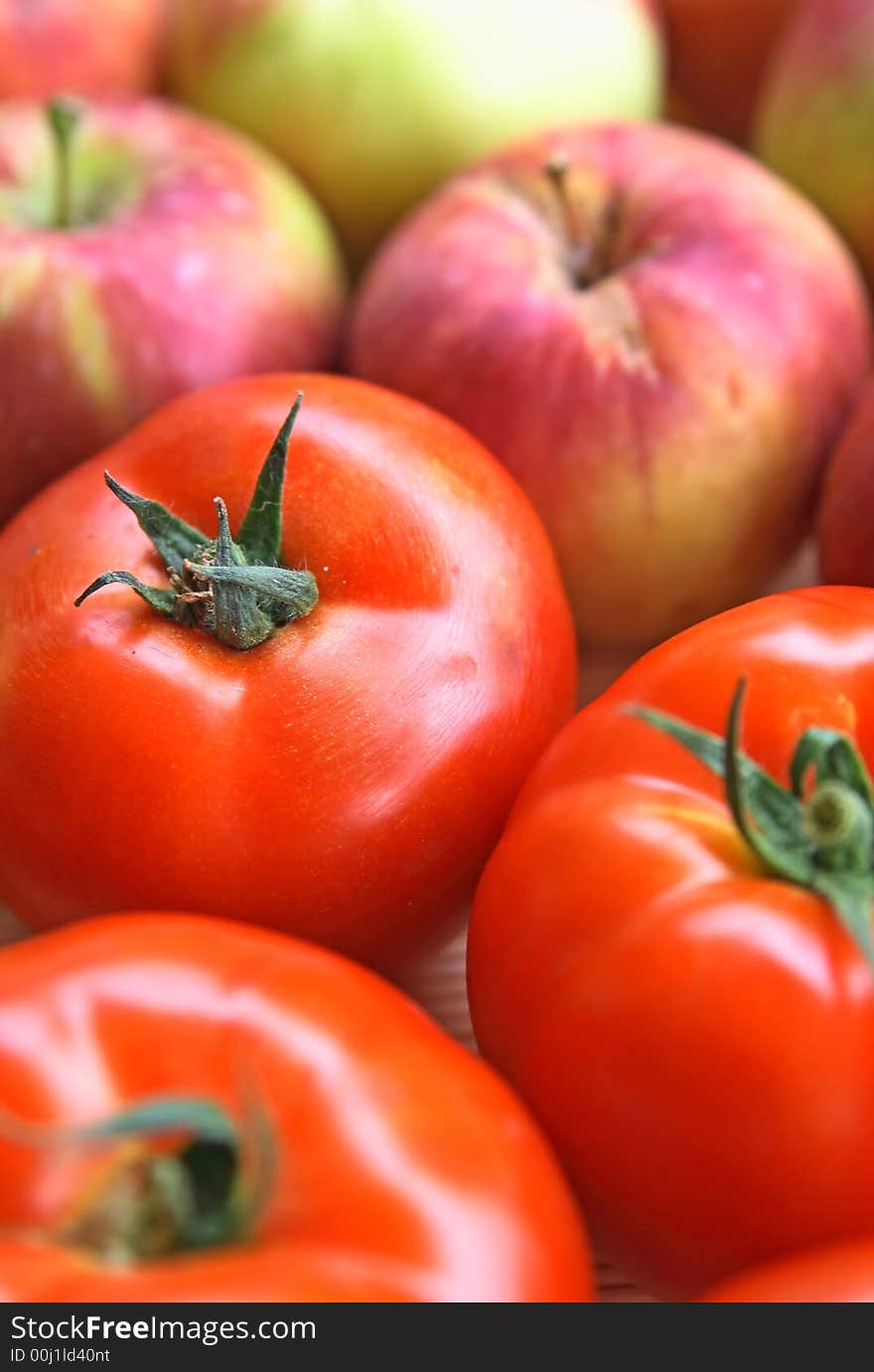 Colorful Vegetables And Fruit