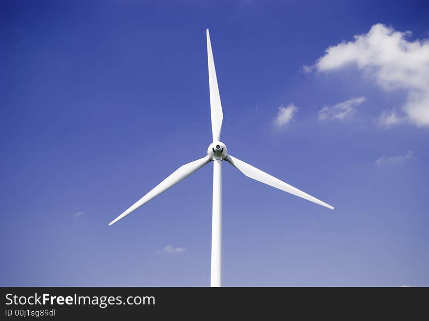 Windmill sky view