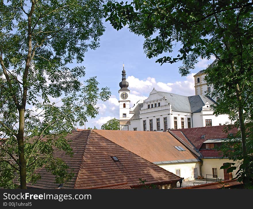 White palace in Pardubice, CZ. White palace in Pardubice, CZ