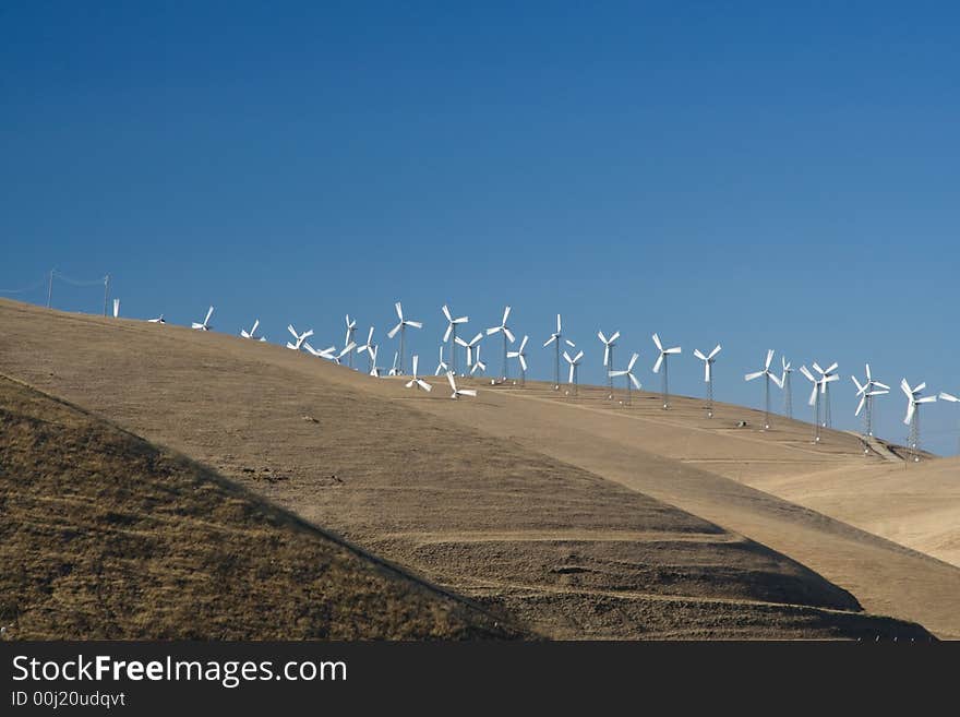 Windfarm on hills