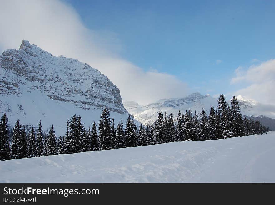 The Rocky Mountains, Alberta Canada. The Rocky Mountains, Alberta Canada