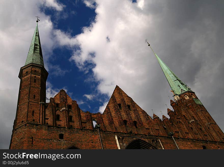 Tower, historical building, Gdansk (Danzing), Poland,. Tower, historical building, Gdansk (Danzing), Poland,