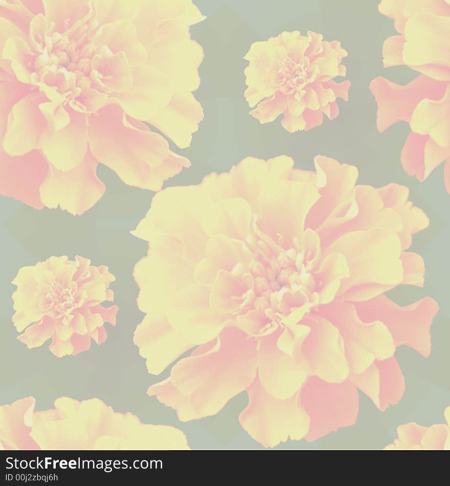 Flowery Background Yellow 2