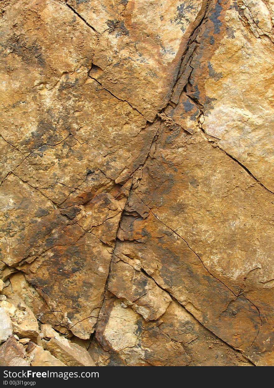 Crack Of Dendrite Rock