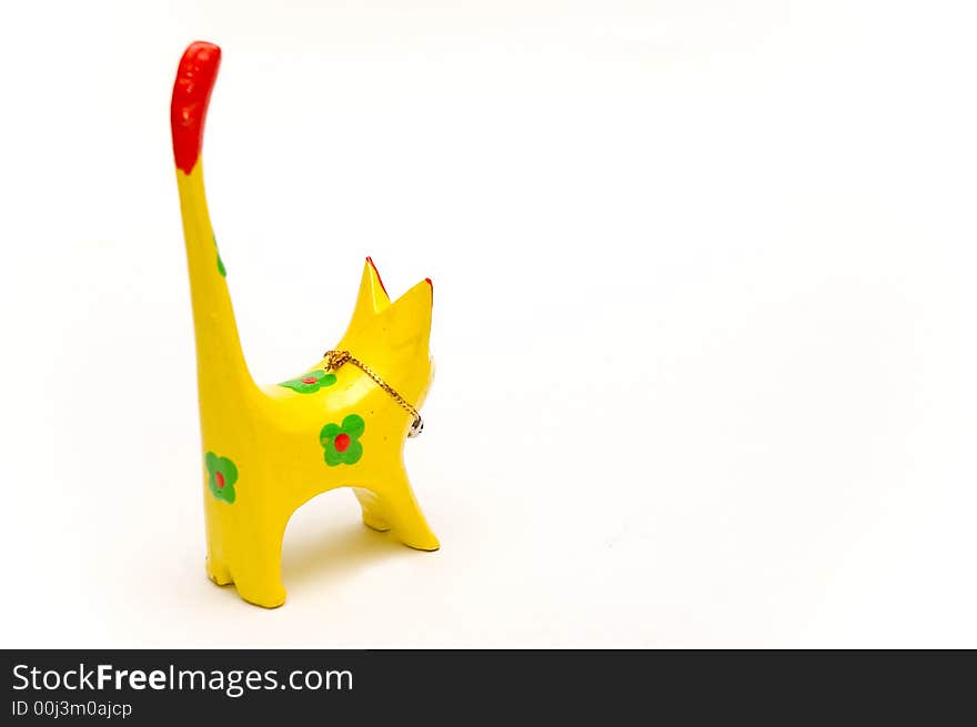 Wooden Yellow Kitten 2