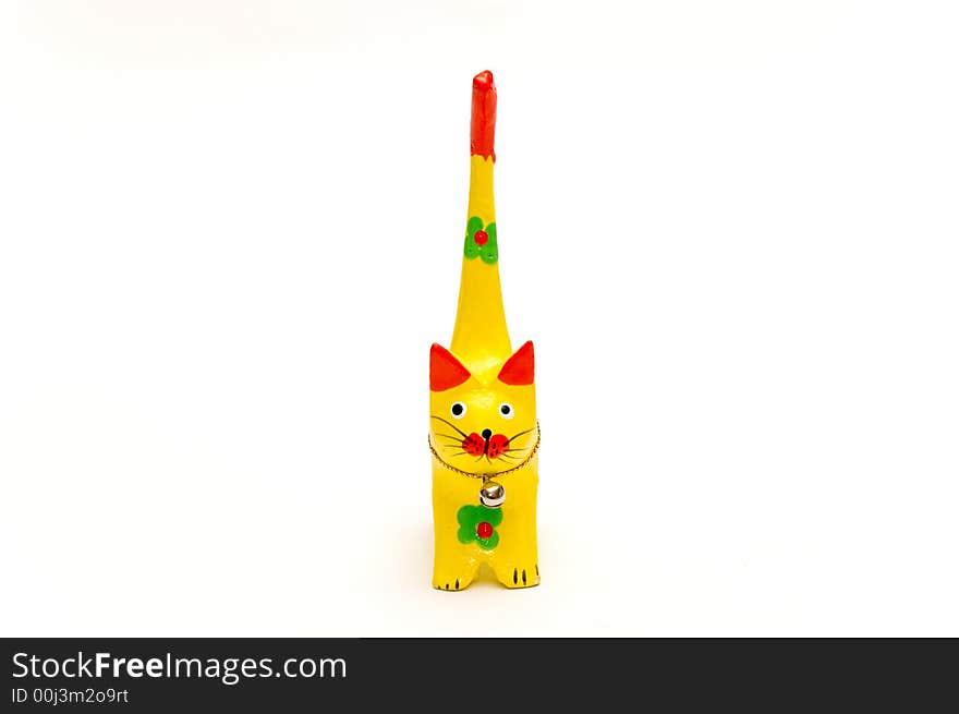 Wooden Yellow Kitten 3