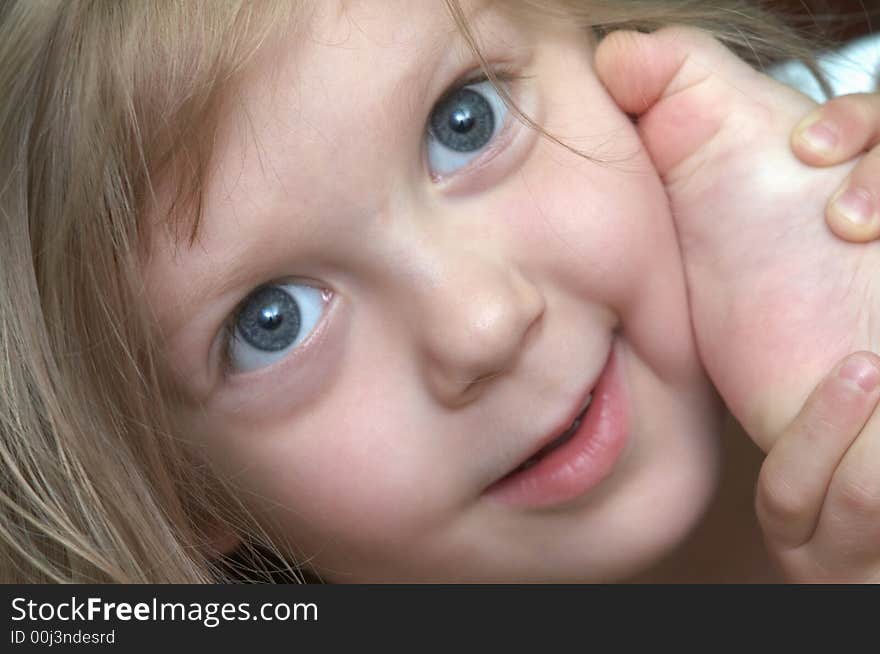 An portret of young girl. An portret of young girl