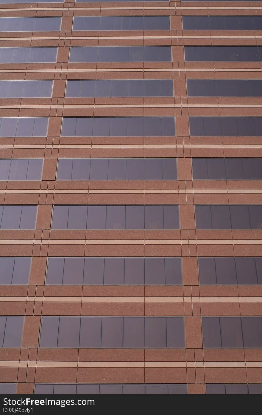 A side view of an office building. A side view of an office building.