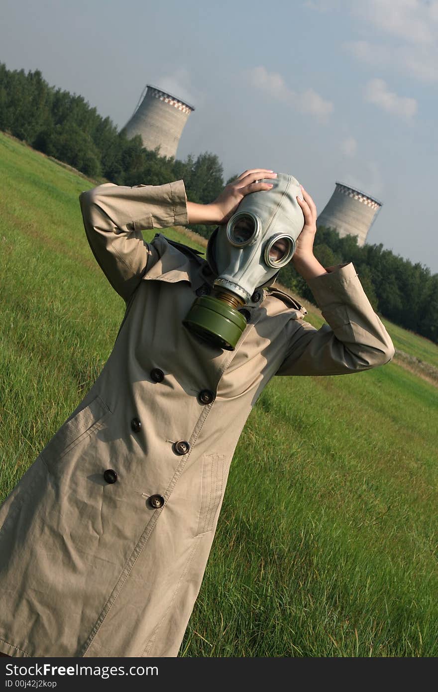 Girl In A Gas Mask