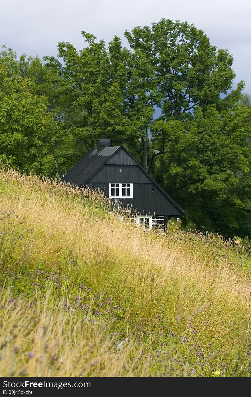 The mountain hut in Czech Republic