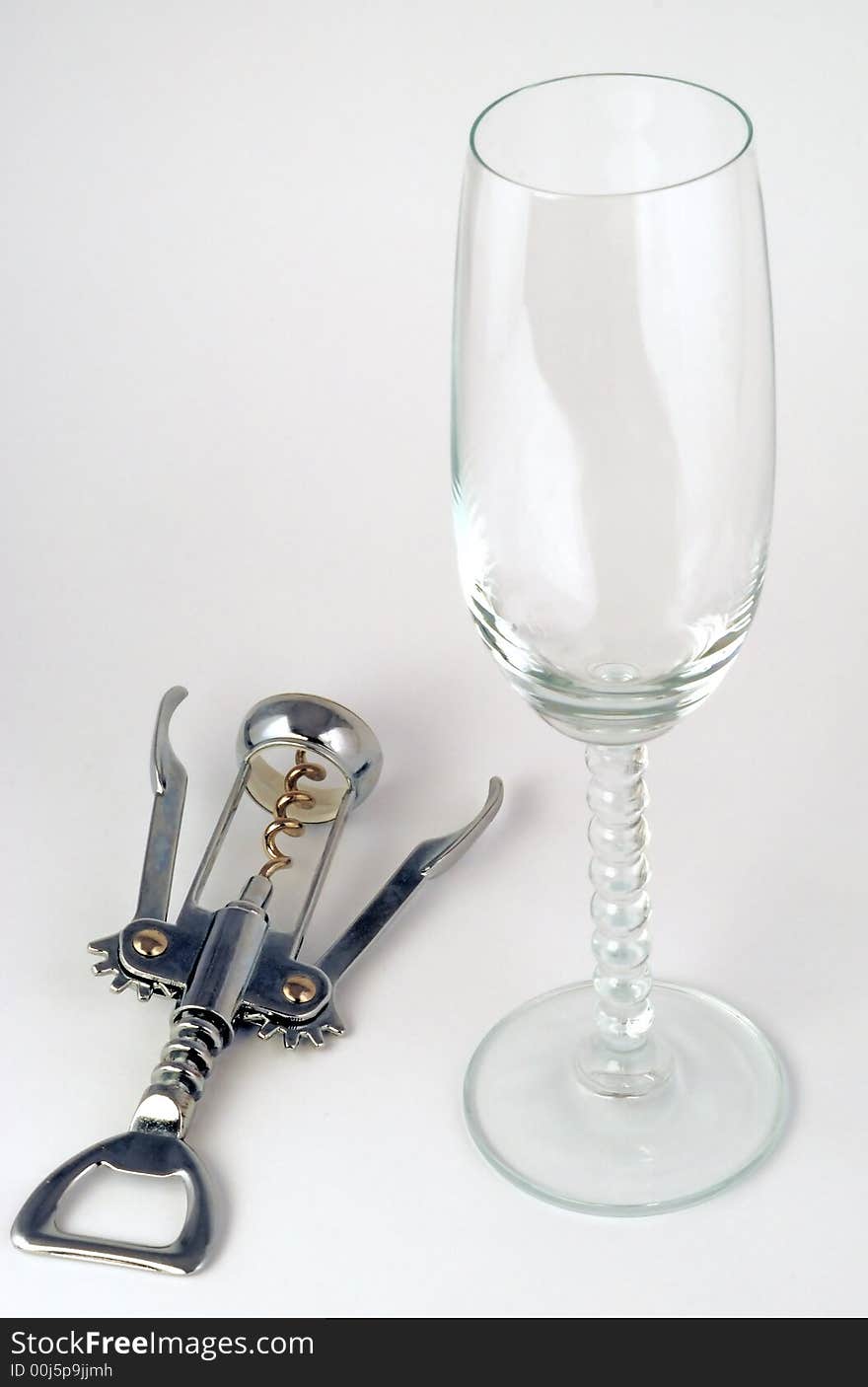 Corkscrew and goblet