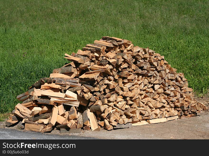 Image of a Firewood stack in Tirol