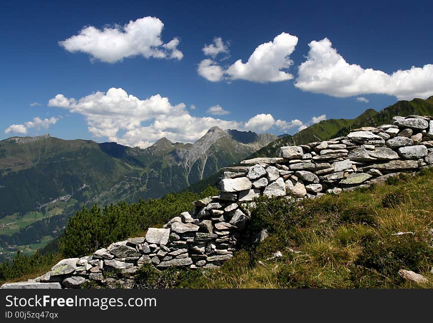 Mountain view captured in Tirol / Austria. Mountain view captured in Tirol / Austria