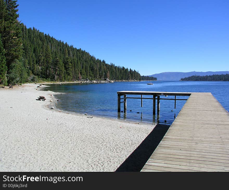 Emerald Bay, Tahoe Lake, California.