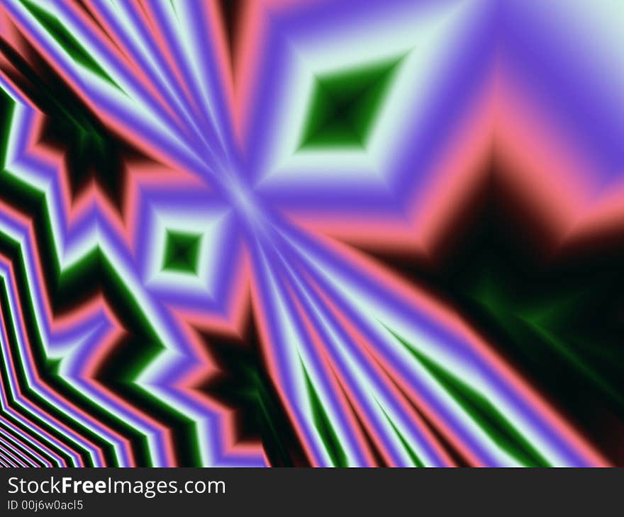 Fractal rendered abstract futuristic background