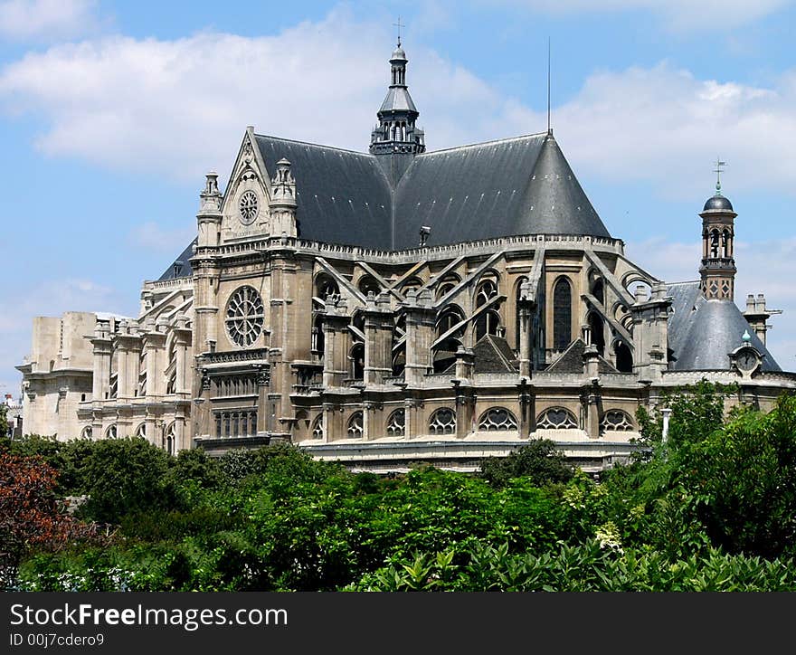 Saint Eustache church in Les H