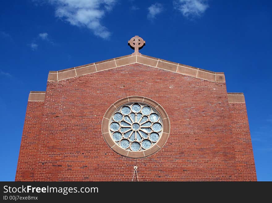 A photograph taken outside a church in Oklahoma City. A photograph taken outside a church in Oklahoma City.