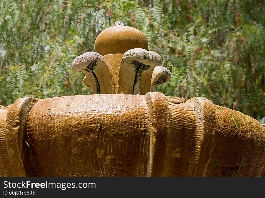 Ornate fountain at Mission San Diego, San Diego, California.