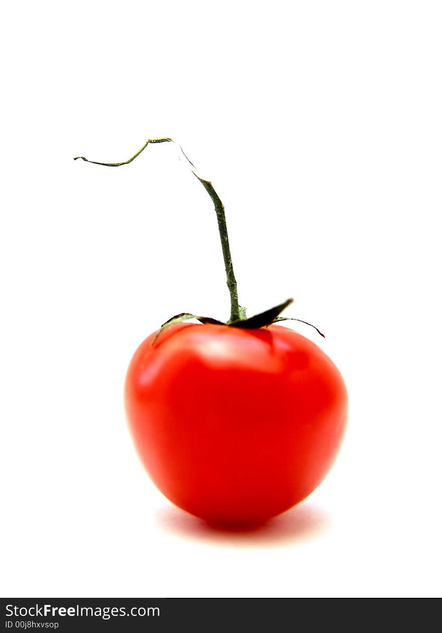 Tomato isolated on the white background