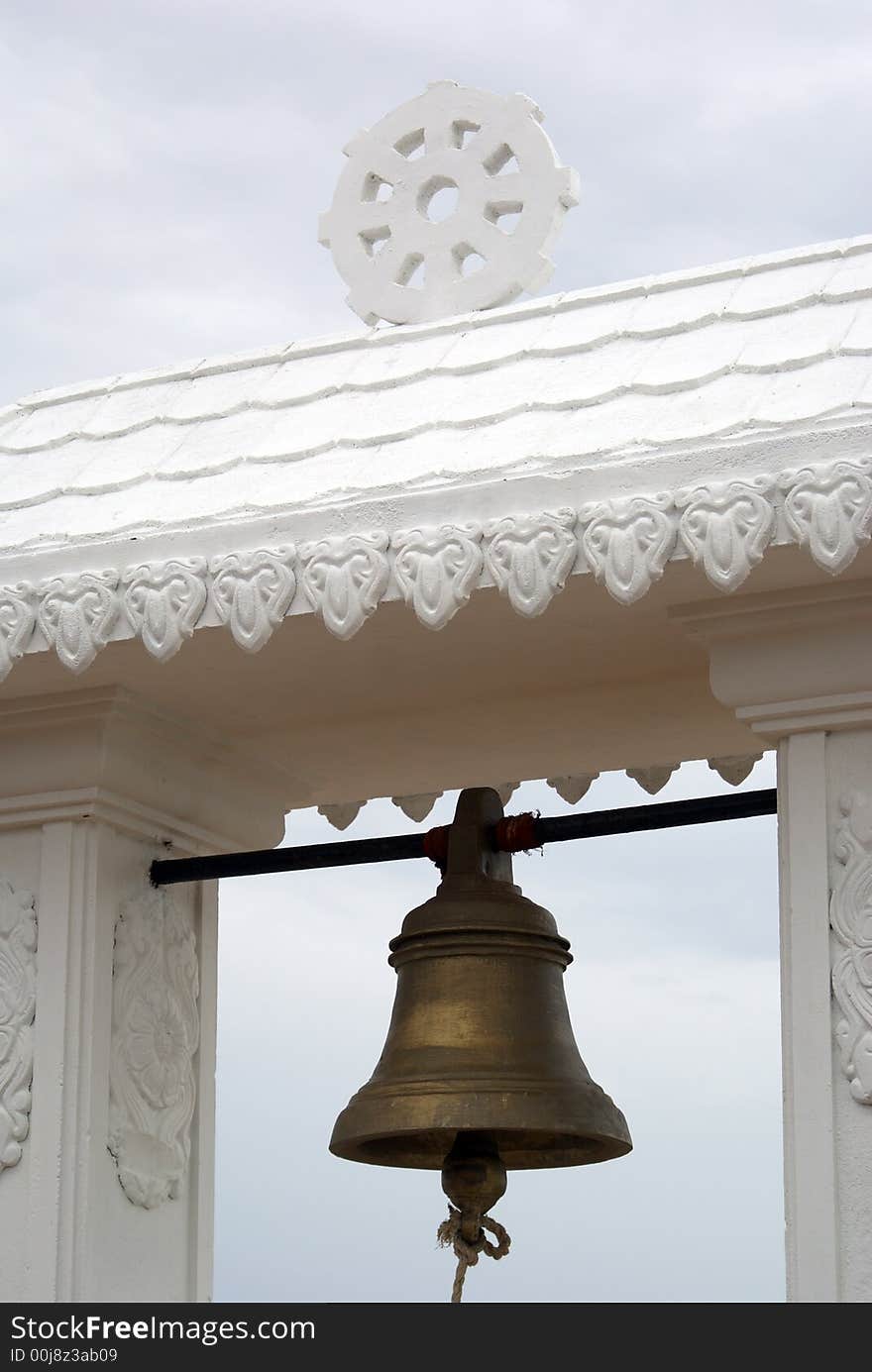 Buddhist bell in Kirinda, Sri Lanka