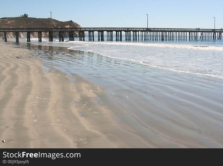 Pier in the distance