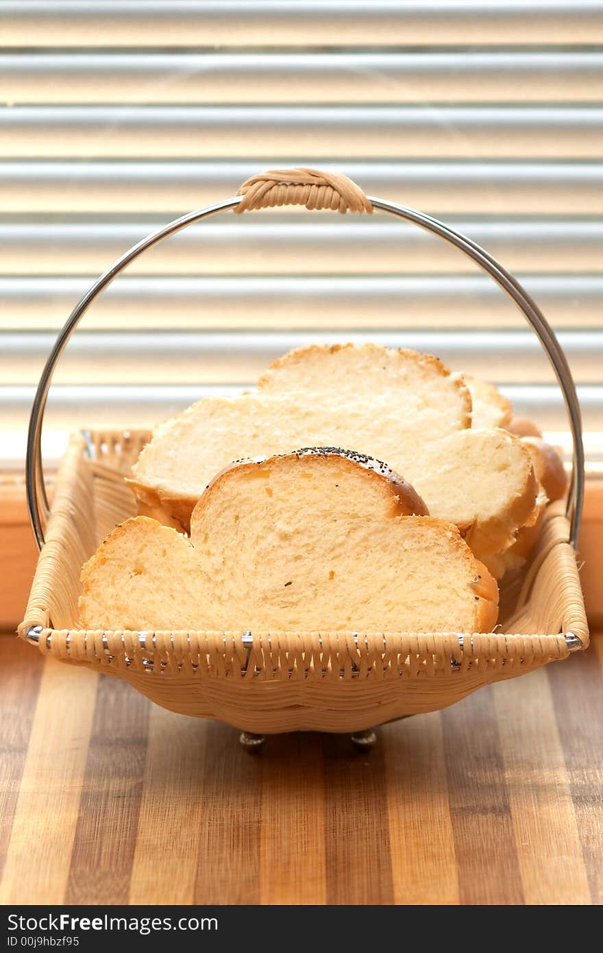 An image of bread in tray. An image of bread in tray