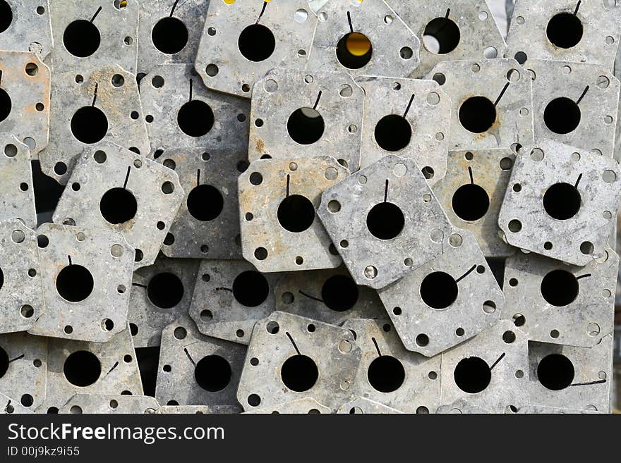 Abstract background made of steel construction pillars. Abstract background made of steel construction pillars