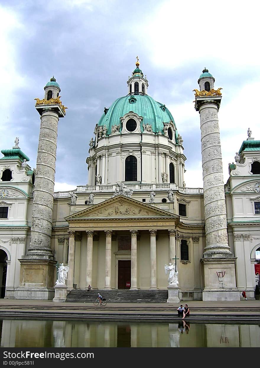 Karlskirche (St. Charles's Church) in Vienna, Austria