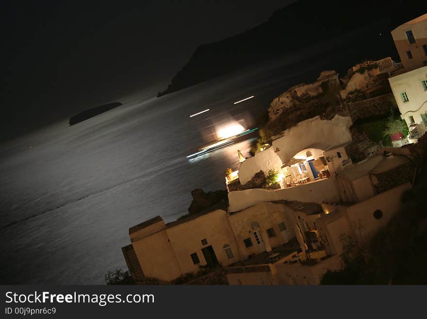 Suggestive panorama from Oia (Santorni Greece) - Romantic landscape. Suggestive panorama from Oia (Santorni Greece) - Romantic landscape