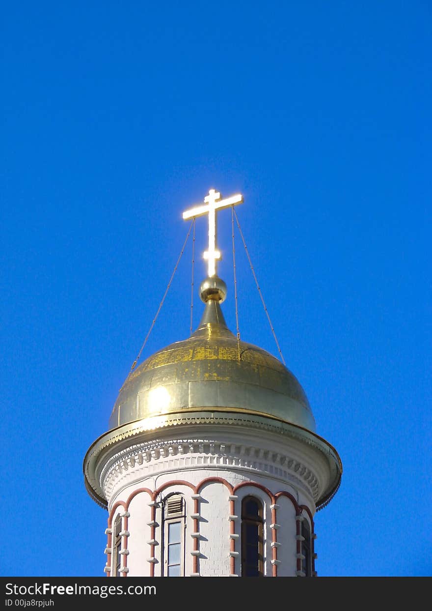 Russian orthodox church dome. Moscow. Russian orthodox church dome. Moscow