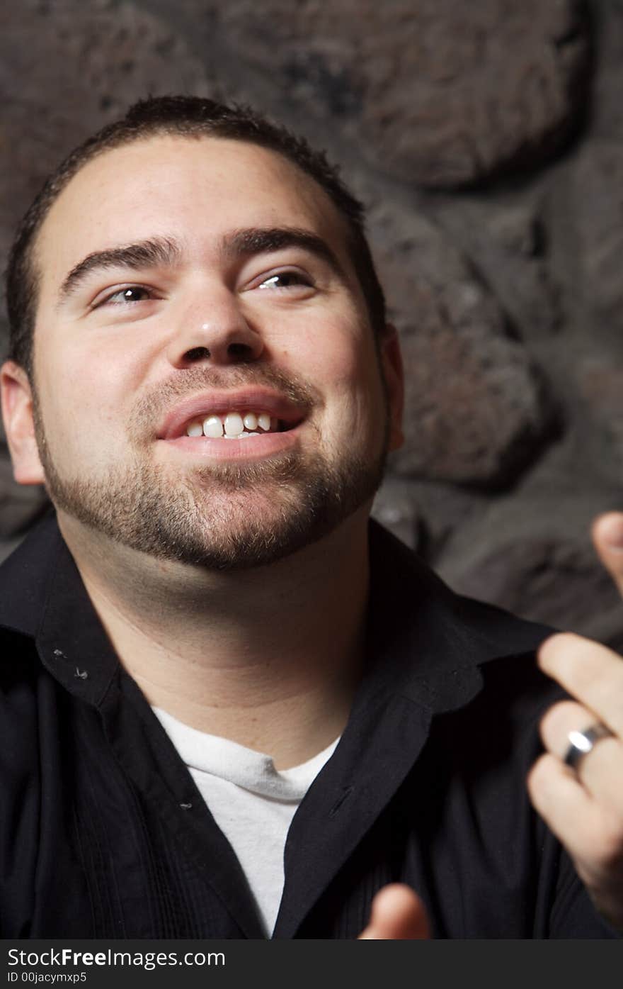 Portrait of a young smiling man